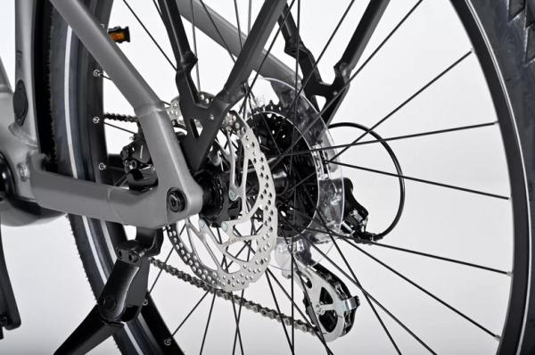 E-Bike Pedelec Winora "Yucatan X8" - quarz - matt - VORFÜHRRAD
